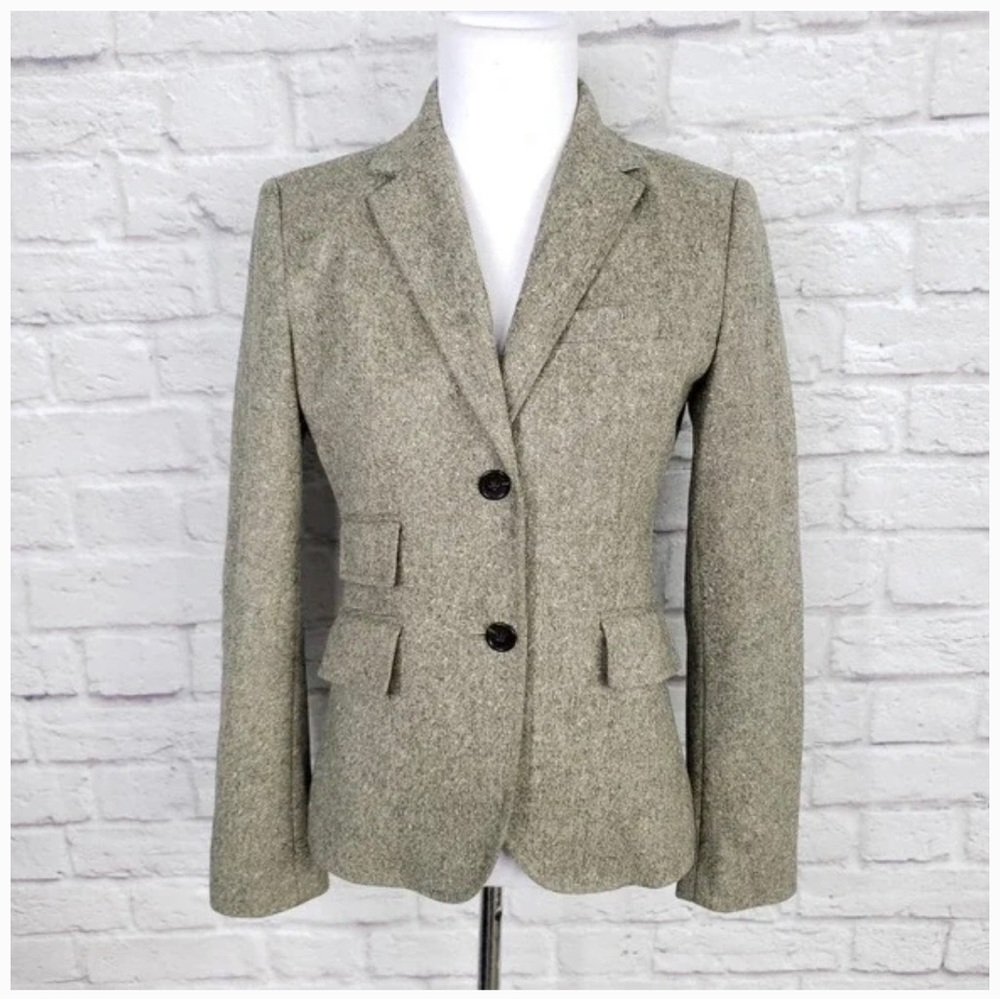 J. Crew Boyfriend Blazer brown tweed - size 0